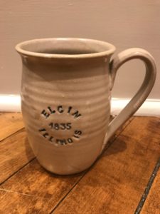 Stoneware pottery Elgin coffee mug
