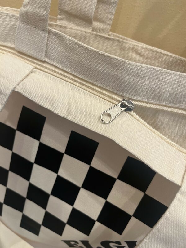 Tote Bag, Elgin Checkerboard - Image 2