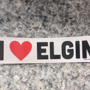 Sticker, I Heart Elgin
