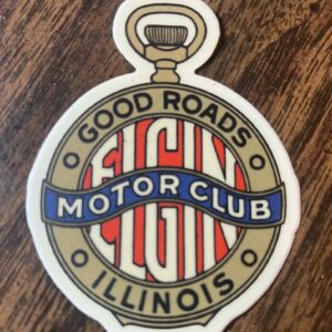 Sticker, Elgin Motor Club