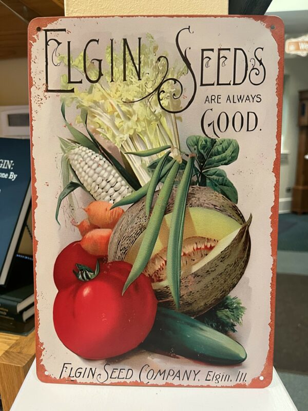 Sign, Elgin Seed Company