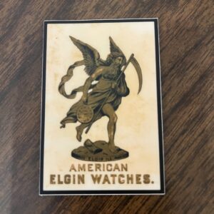Sticker, Father Time, Elgin National Watch Co.