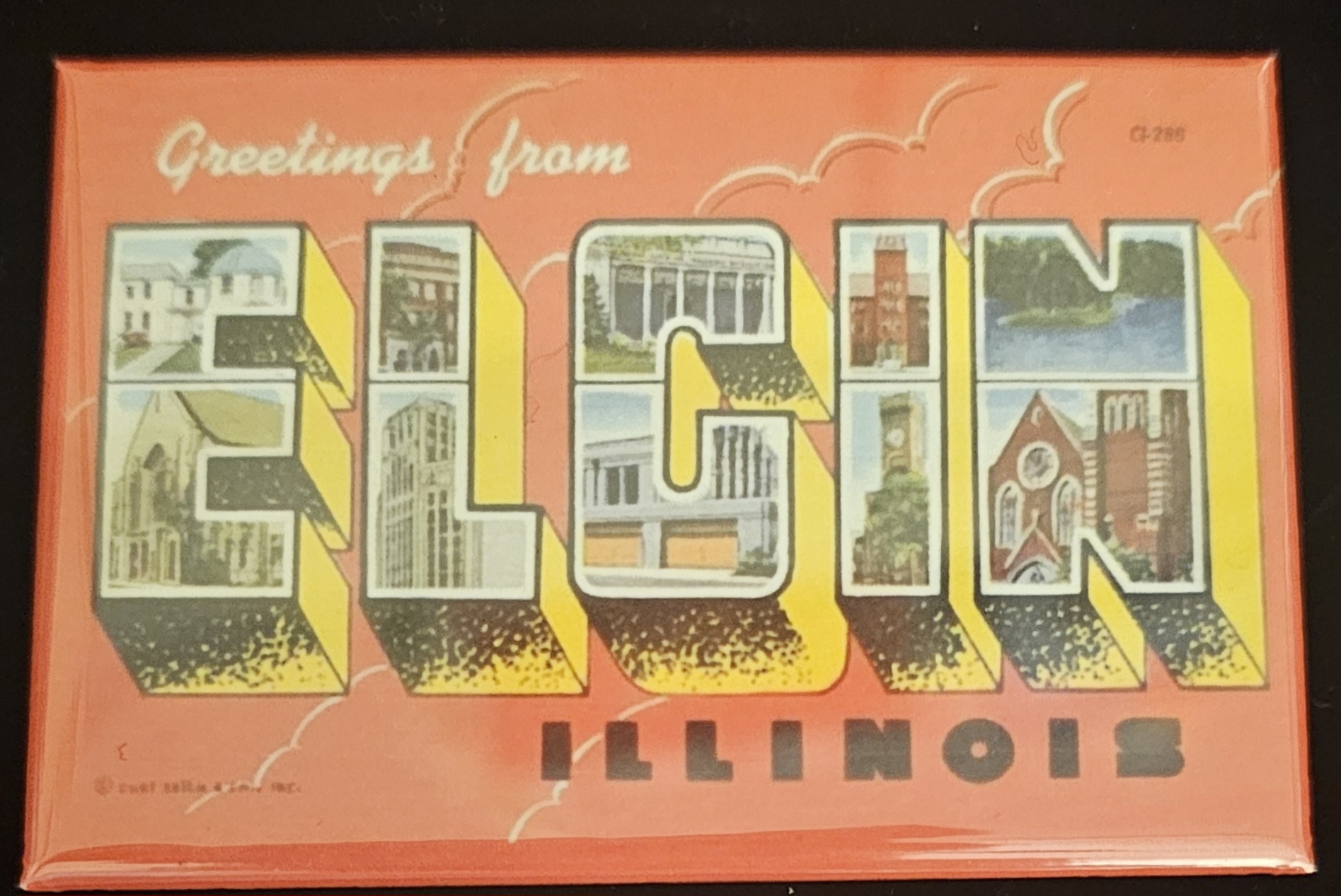 Magnet, Greetings from Elgin, Illinois