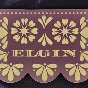 Sticker, Elgin Heart Flowers / Flores de Corazon