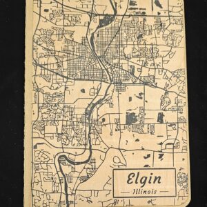 Journal, Etched Elgin Map